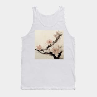 Traditional Japanese Sakura Canvas #2 Tank Top